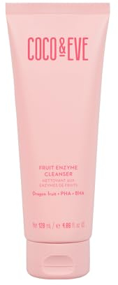 Coco & Eve Fruchtenzym-Reiniger. Wasserbasierter Reiniger für strahlende Haut. Verfeinert Poren, peelt & versorgt die Haut mit Feuchtigkeit. BHA, Präbiotika, Papaya-Enzyme & Vitamin E (4.06 fl oz)