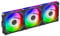 TZMRIT Reverse Flow UNI FAN Infinity Fans 120 mm, Rgb Fan 120 mm, ARGB Fans 120 mm, Triple Pack, Daisy Chain PC Fans,Black