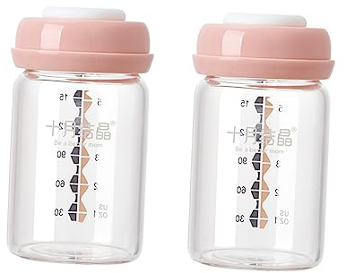 Toyvian 8 Stk Babyflasche Aus Glas Behälter Für Muttermilch Becher Zum Sammeln Von Muttermilch Flaschen Zur Aufbewahrung Von Muttermilch Babyflaschen Multifunktion Neugeboren Stillflasche