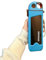 Sports Water Bottle 350ML ,Leakproof Square Water Bottles with Straw, BPA Free Plastic Portable Drinks Bottle, Sturdy and Durable Flat Water Bottle for Sports, Fitness, Gym, Cycling (Light Blue)