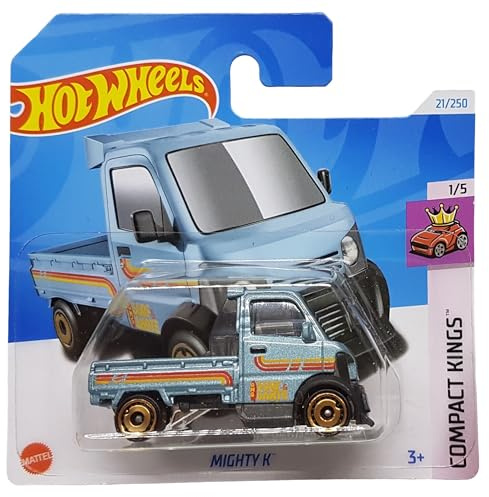 Hot Wheels - Mighty K - Compact Kings 1/5 - HTC17 - Short Card - Surf & Skate - hellblau metallic - Mattel 2024