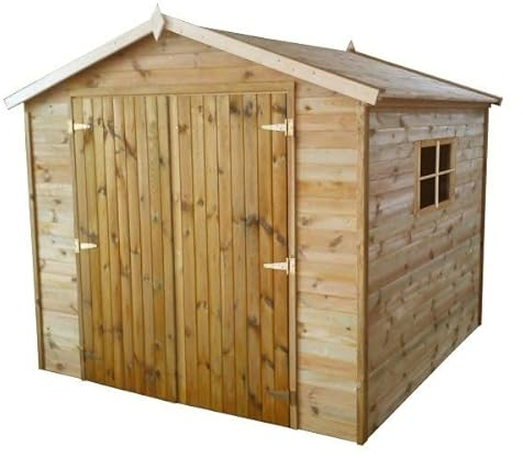 Wood&Play Casetta degli attrezzi Helena - Robusta e durevole - In legno - Applicabile a tutti - Facile da montare - Di facile accesso - Molto spaziosa - 220 x 213 cm