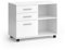 Vicco Rollcontainer DELF, Beistelltisch mit Rollen, Weiß, 80 x 40 cm mit 3 Schubladen