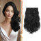 BARSDAR Clip in Haarverlängerungen Wellige, 30cm Clip in Extensions Schwarz Für Frauen 6PCs Voller Kopf Dickes Synthetisches Haarteile Extensions - Natürliches Schwarz