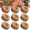 Teelichthalter Holz, 9 Stück Kerzenhalter Herbst Tischdeko Weihnachten, Weihnachts Timber Pile Kerzenständer Hochzeit Valentinstag Tisch Deko, Klein Kerzen Stehen Holzdeko Herbstdeko Gastgeschenke