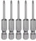 HARFINGTON 5pcs #00 Phillips Screwdriver Bit PH00 1/4 Hex Shank 2 (50mm) Long Magnetic S2 Steel Industrial Grade Screw Driver Bit Cross Head Electric Drill Bits 0.098 (2.5mm) Rod