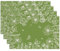 Grüne Blume Platzsets 4er Set Grüne Tischsets abwaschbar Platzsets 30x45cm, Frühling Sommer saisonale Dekoration für Küche, Drinnen, Restaurant, Urlaub, Party