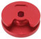 YINETTECH 1pc Joystick Cap Boutons Métalliques Remplacement Pouce Pad Cap Analogique Compatible avec Nintendo New 3DS 2DS XL LL Rouge Métal Thumbstick Grip