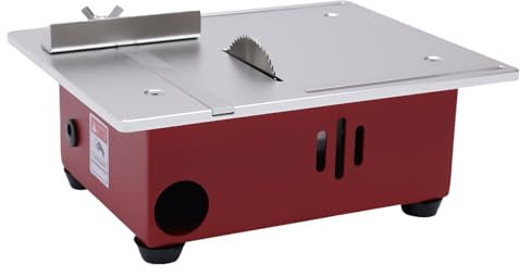 ieLsngai Scie Circulaire de Table 96 W Scie de Table Multifonction 9500 tr/min Épaisseur de Coupe Max. 14 mm Pour Travaux Manuels et Petits Projets de Coupe