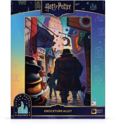New York Puzzle Company - Harry Potter Knockturn Alley - 1000 Piece Jigsaw Puzzle for Adults