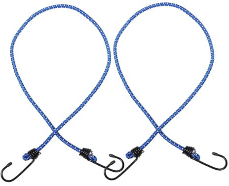 SWOOMEY 2stücke Verstellbarer Gepäckgurt Mit Haken Elastisches Seil Für Motorrad Fahrrad Und Auto Gummi-Gurte Zum Von Gepäck