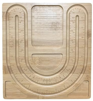 Practical Jewelry Crafting Wood Bead Tray with Measurements for and Necklace Projects