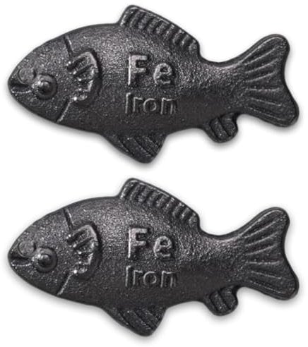 Iron Fish for Iron Deficiency, Cast Iron Fish Figurine, Reduce The Risk of Deficiency Perfect for Vegans, Athletes, Pregnant Women & Kids Fight Anemia &Deficiency Safely Gift Loved Ones