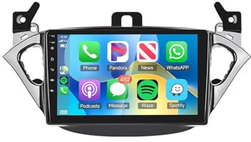 Android 15 Autoradio 2 Din per Opel Corsa E 2015-2019 Carplay 9 IPS Touchscreen Stereo Auto con GPS Bluetooth DSP FM USB SWC Telecamera posteriore(1G+32G)
