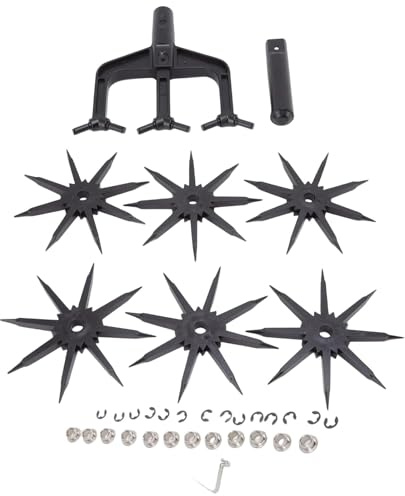 HUAJINGKEJI Scarificateur de sol de jardin rotatif 2 en 1 ventilé rotatif pour un sol efficace