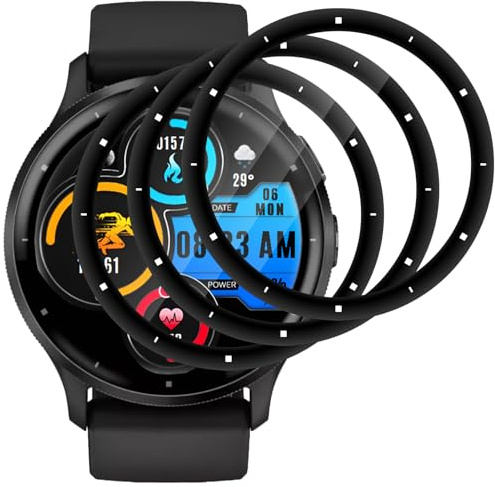 IQShield Screen Protector for Garmin Venu 3, Anti-Scrach Protective Film, 3D Full Coverage, Bubble-Free, Touch Sensitive, Ultra Clear Tempered Glass, 3 Pack