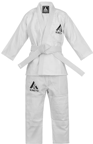 KINETO Kids Judo Gi – Durable Youth Martial Arts Gear | Beginner Judo Uniform for Training & Competition | Comfortable, Lightweight & Safe Kids’ Judo Suit