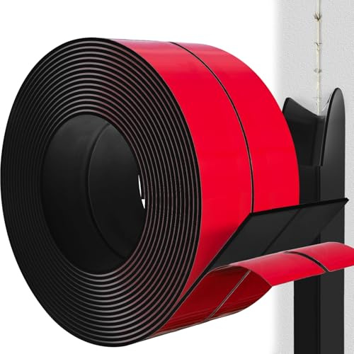 Rusoz Kantenschutz Selbstklebend für Wände und Türen, Winkelprofil Schwarz 4cm x 3.3m Eckleiste mit hoher Haftung Einfach Schneidbar für Türen, Fenster, Wände, Küche, Fliesen