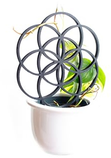 Blume des Lebens Rankhilfe für Pflanzen | In vielen Farben | Kletterpflanzen, Monstera & Greenhouse Deko | Efeutute | Philodendron