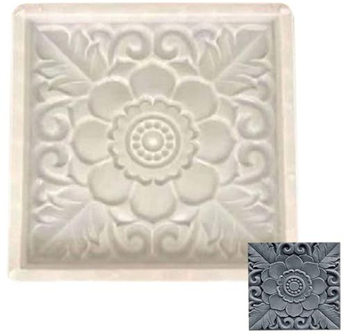 Comebachome Moules à béton, moules en Plastique pour tremplins, Ciment de Brique à Motif Floral pour allée de Jardin, tremplins Bricolage, pavé d'allées Jardin, Ornements