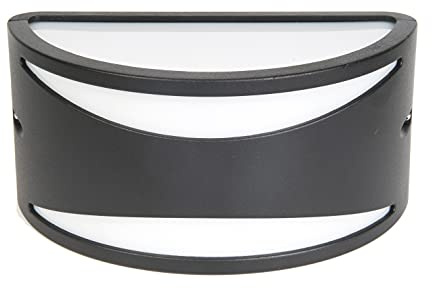 Dopo Lighting - CICLON Wandleuchte anthrazit E27 Lampenfassung außen IP54. Moderne Wandleuchte für Balkone, Veranden und Terrassen.