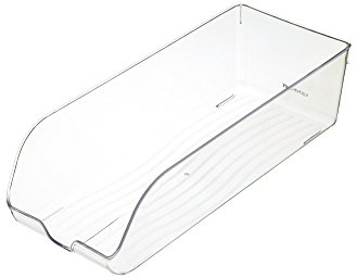 KitchenCraft Fridge Storage, Fridge Storage Organiser for Drinks, Can Storage Fridge, 34.5 x 14 x 9.5 cm (13.5 x 5.5 x 3.5) - Transparent