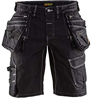 Blaklader 19921141 Handwerker-Shorts aus Stretch Cordura Denim, schwarz, Größe: C62