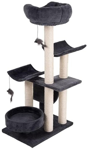 zooplus Kratzbaum Penelope | ideal auch für Kitten, große Katzenrassen oder Katzensenioren | Höhe: 116cm