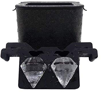 Helpcook Diamond Ice Cube Maker - Makes 2 Large Clear Diamond Ice Cubes for Whiskey & Cocktails - Creative Gift