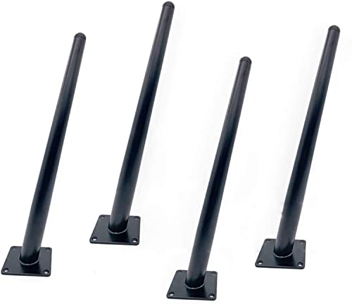 Zuverlässige Metall-Tischbeine, 4 x schräg zulaufende Eisen-Möbelbeine, DIY Ersatz-Tischbeine für Büro, Küche, Schrank, Sofa, Couch, Stuhl, Ottomane, Regale, Arbeitsplattenbeine, Betterhöhung (35 cm)