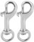 Alomejor 2pcs Moschettoni per Immersioni in Acciaio Inossidabile 316 Moschettone per Arrampicata Clip Portachiavi con Gancio per Impieghi Gravosi