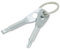 Portable Screwdriver Keychain, Multi-Function Set Keychain Including Flat Head Screwdriver and Phillips Screwdriver nut Driver hex Screwdriver, Men's Keychain Tool. (Silver)