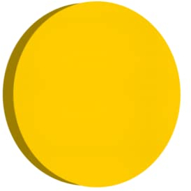 Addictive Sound Schalldämmung Wand Circle Größe 30 cm Dicke 3cm - Akustikpaneele Wand - Nun Schallschutz Schaumstoffplatte - Schallabsorber Bild - Akustikschaumstoff Glatt - Zitrone