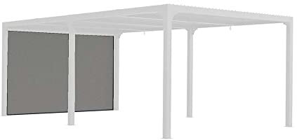 Habrita Rideau pour pergola bioclimatique gris per bi r36