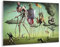 Puzzle 1000 Teile Retro psychedelische Malerei Salvador Dali Surrealismus Wandkunst Zusammenfassung Puzzle 1000 Teile New York Geschicklichkeitsspiel für die ganze Familie（38x26cm