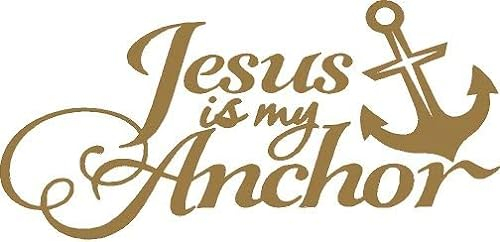 Jesus ist Mein Anker Jesus is My Anchor 15 cm Aufkleber Autoaufkleber Sticker