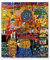 IKYE Friedensreich Hundertwasser Berühmte Gemälde auf Leinwand. (Days Fax Painting) Reproduktion auf Leinwand, Wandkunst, Bilder für Heimdekoration. 50 x 65 cm (19,6 x 25,6 Zoll) rahmenlos