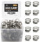 ZIPCCI Hose Clamp, 80 Pack Stainless Steel Hose Clamps Worm Gear Fuel Line Pipe Clamps, 13-19mm (1/2-3/4 inch)