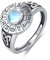 Konstellation Ring für Damen 925 Sterling Silber Mondstein Ringe Keltisch Irish Ringe Einstellbare Sternzeichen Ring Schmuck Geschenk für Männer Frauen Mädchen Herren