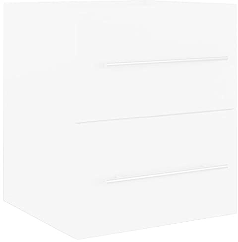 vidaXL Waschbeckenunterschrank Weiß 41x38,5x48 cm Holzwerkstoff