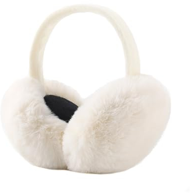 Cache-oreilles Femme Chauffe-oreilles en Peluche pliable Hiver Chaud Couvre-Oreilles Earmuffs Mignon Réglables Doux Fille Unisexe Tissu Polaire Outdoor Ski Fête de Noël