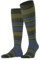 Burlington Herren Kniestrümpfe Stripe M Kh Wolle lang gemustert 1 Paar, Grün Cactus 7684, 40-46