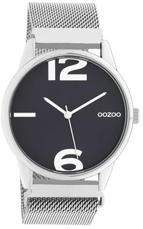 Oozoo Damen Armbanduhr Timepieces Analog Metall Silber UOC10866 Analoguhr