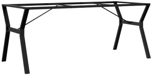 vidaXL Pieds de Table à Manger Cadre en Y, Pieds de Table d'Appoint, Pieds de Table d'Extrémité Salon Maison Intérieur, 180x80x73 cm Acier