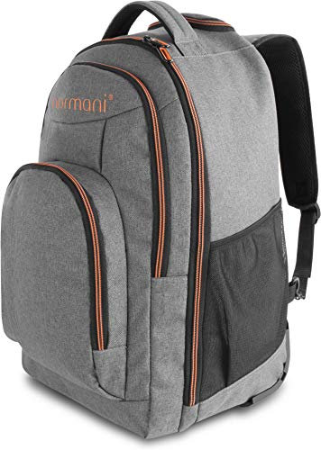 Trolley-Rucksack Schulrucksack | Rucksack mit Rollen und Trolleygriff | Handgepäck 30 L Farbe Orange