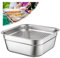 NJDQFA Zubehör Für Dampfgarer Dampfbacköfen,Edelstahl Restaurantbedarf Wiederverwendbar Dampf Hotel Wasserpfanne,Gastronormbehälter,Square Sieve,34cm