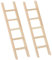 KITANDOVE 2pcs Miniature Wooden Ladders for Diy Craft and Mini House Decor Realistic Mini Landscape Ladder Models Wooden Step Accessories for Fairy Garden Decoration