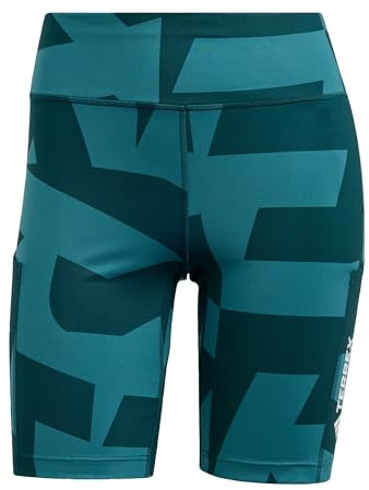 adidas Women's Terrex Multi 8-Inch Printed Kurze Leggings