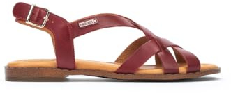 Pikolinos Algar Flache Sandalen Damen | Leder | Schnalle | Rot