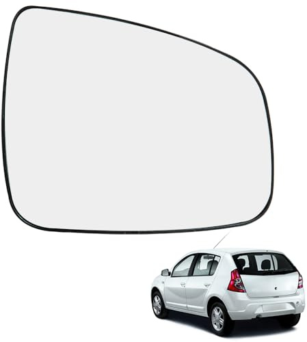 Ruolin Spiegelglas Rechts, Außenspiegel Glas Ersatz Spiegelglas Beheizbar Rechts Kompatibel mit Dacia Sandero Duster Logan